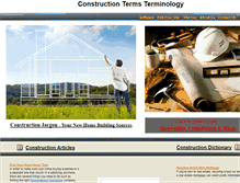 Tablet Screenshot of constructionjargon.com